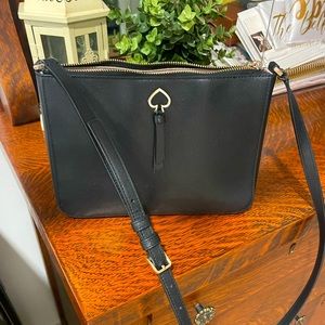 Kate Spade New York Adel Medium Top Zip Crossbody Bag in Black